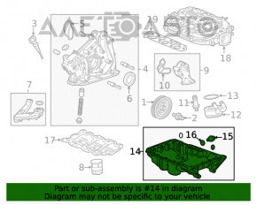 Поддон масляный Honda Accord 13-17 3.5