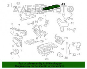 Capacul supapei dreapta Toyota Highlander 08-13 hibrid 3MZ-FE