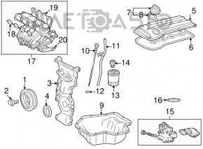 Крышка клапанная 2.4 2AZ-FE Toyota Camry v40