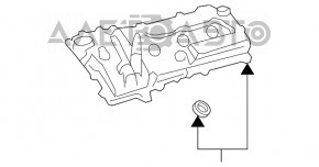 Capac supapă Toyota Sienna 11-20 2GRFE 3.5 spate