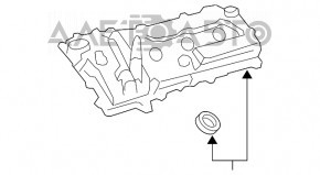 Capac supapă stânga Toyota Avalon 13-18 3.5 2GR-FE sub capacul de umplere a uleiului