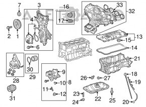 Capac supapă 2ZR-FXE Toyota Prius 30 10-15