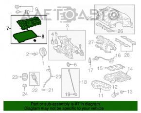 Capac supapă stânga Toyota Highlander 20-22 3.5