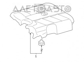 Накладка двигателя Lexus RX350 10-15