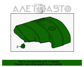 Накладка двигателя Lexus RX350 16-22