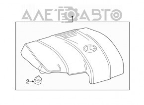 Накладка двигателя Lexus RX350 16-22