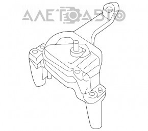 Подушка двигателя правая Infiniti JX35 QX60 14-17 Hybrid
