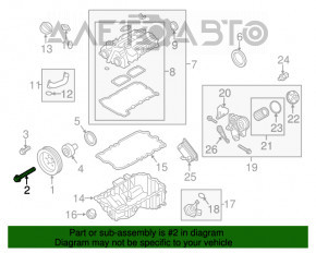 Болт шкива коленвала BMW 3 F30 12-18 2.0Т