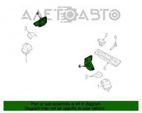 Suport motor dreapta pentru Infiniti G35 4d 06-09 2wd