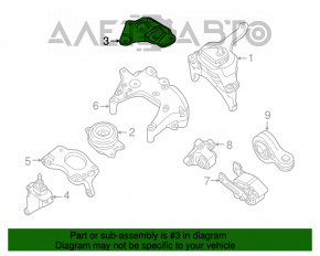 Кронштейн подушки двигателя Nissan Altima 13-18 2.5