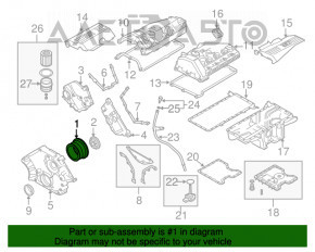 Polea arborelui cotit BMW X5 E70 4.8 N62B48