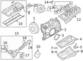 Polea arborelui cotit BMW 7 G11 G12 16-22 B58