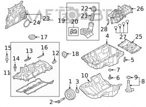 Polea arbore cotit BMW X3 G01 18-21 2.0T nou OEM original