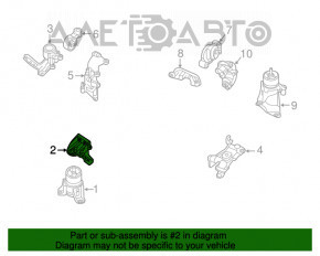 Suport motor spate Infiniti JX35 QX60 13- AWD