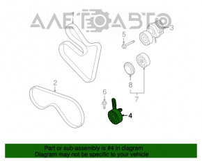 Tensorul curelei de distribuție pentru BMW X5 E70 4.8 N62B48