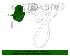 Roleta tensorului curelei de transmisie pentru BMW X1 F48 16-19 B46