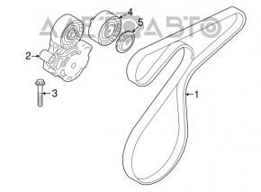 Roleta tensorului curelei de transmisie pentru BMW X1 F48 16-19 B46