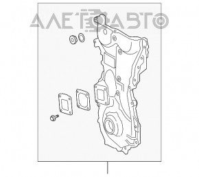 Передняя крышка двигателя 2AR-FXE Lexus ES300h 13-18 с насосом