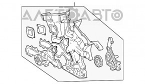 Передняя крышка двигателя 2GR-FE Lexus RX350 10-15 с масляным насосом