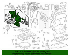 Передняя крышка двигателя 2GR-FE Lexus ES350 13-18