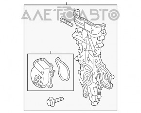 Передняя крышка двигателя 2ZR-FXE Toyota Prius 30 10-15