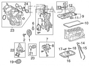 Capota motorului frontal 2ZR-FXE Toyota Prius 50 16-