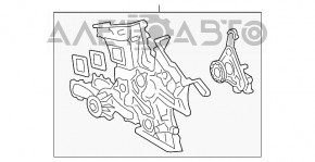 Передняя крышка двигателя Lexus RX350 16-22 2GR-FKS