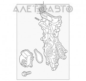 Передняя крышка двигателя Toyota Prius V 12-17 2ZR-FXE