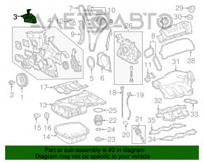 Кожух ремня ГРМ Toyota Sienna 11-20 2GRFE 3.5