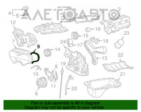 Capacul lanțului de distribuție pentru Toyota Highlander 08-13 hibrid 3MZ-FE din plastic