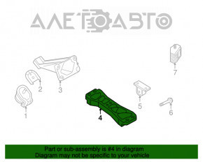 Suportul de motor spate pentru perna de motor Infiniti G35 4d 06-09 manuală