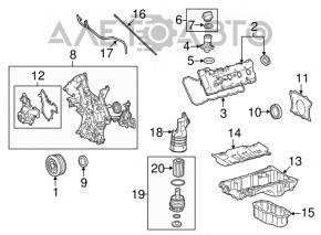 Задняя крышка блока Toyota Sequoia Tundra 08-16 5.7