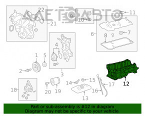 Palet semicilindric uleios 2ZR-FXE Toyota Prius 50 16-