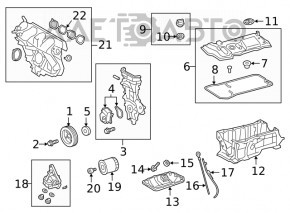 Palet semicilindric uleios 2ZR-FXE Toyota Prius 50 16-