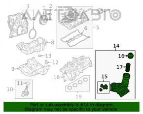 Corpul filtrului de ulei cu răcitor pentru BMW X3 G01 20- 2.0T