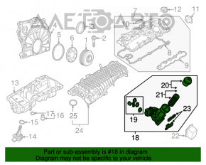 Corpul filtrului de ulei BMW 7 G11 G12 16-19 B58 nou OEM original