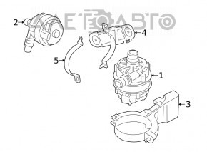 Suportul pompei auxiliare de răcire pentru BMW X3 G01 20-