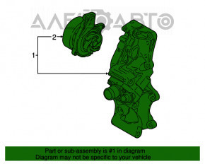 Pompa de apă completă cu termostat pentru BMW X1 F48 16-19 B46.