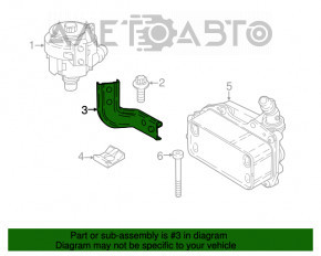 Кронштейн вспомогательного насоса охлаждения BMW X1 F48 16-22 B46