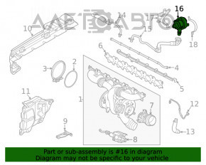 Pompa auxiliară de răcire pentru BMW X3 G01 20- nouă, originală OEM