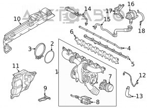 Pompa auxiliară de răcire pentru BMW X3 G01 20- nouă, originală OEM