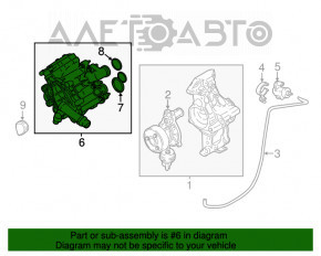 Корпус термостата BMW X3 G01 18-21 2.0T