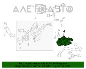 Corpul termostatului BMW X3 G01 20- 2.0T