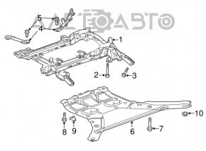 Șuruburile de fixare a suportului de suspensie frontală, set de 6 bucăți, pentru Chevrolet Camaro 16- 2.0T