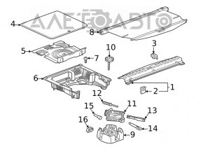 Montarea roții de rezervă Chevrolet Equinox 18-