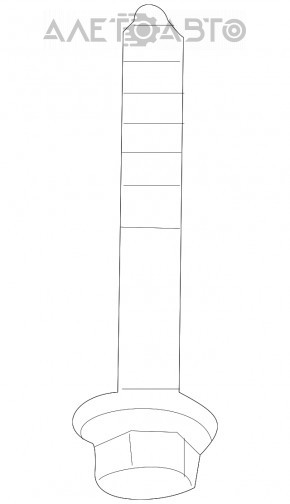 Șurub de fixare a suportului de subramă frontală, 2 bucăți, Chevrolet Volt 11-15, 123 mm.