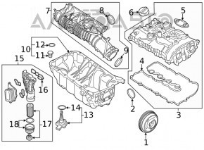 Коллектор впускной BMW X1 F48 16-19 B46