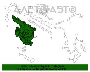 Turbina completă cu colector pentru BMW X1 F48 16-19 B46