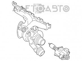 Турбина в сборе с коллектором BMW 5 G30 17-23 2.0T, 530e hybrid