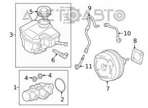 Обратный клапан вакуумного усилителя BMW 3 F30 17-18 B46